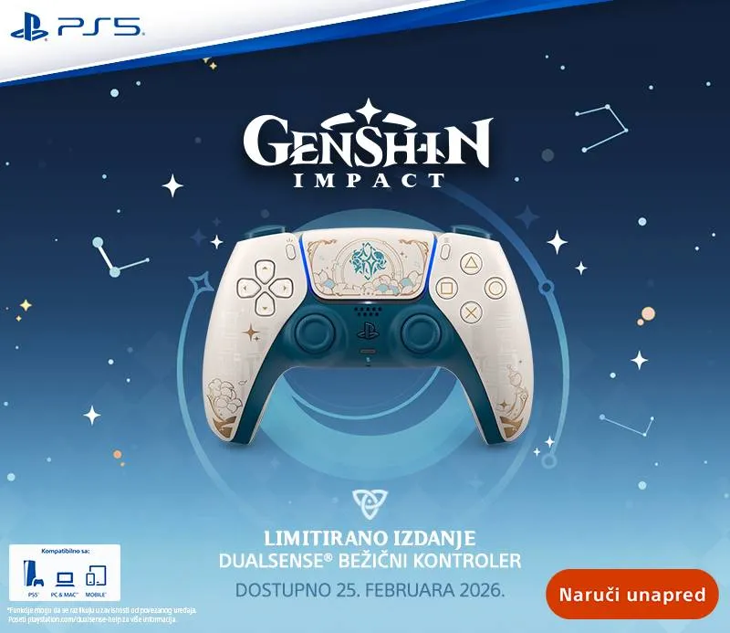 PlayStation 5 DualSense - Genshin Impact Limited Edition